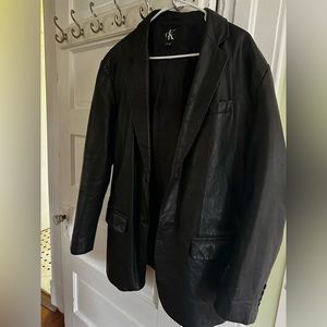 Men’s Calvin Klein 100% Leather Blazer size L (42r)